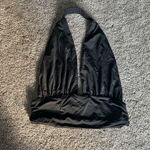 Princess Polly Black Satin Top